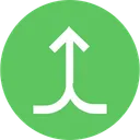 Free Arrow Arrows Merge Icon