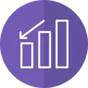 Free Arrow Down Graph Shapes Design Icon