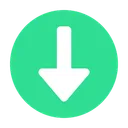 Free Arrow Down Arrow Left Icon