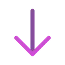 Free Arrow Down  Icon