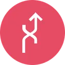 Free Arrow Arrows Merge Icon