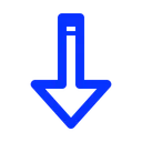 Free Arrow Bottom Direction Icon