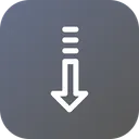 Free Arrow Direction Down Icon