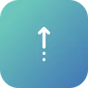 Free Arrow Up Straight Icon