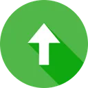 Free Arrow Up Upload Icon