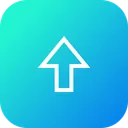 Free Arrow Up Upload Icon