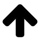 Free Arrow Up Path Icon