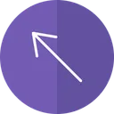 Free Arrow Left Top Icon