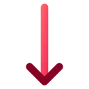 Free Arrow Narrow Down  Icon