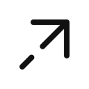 Free Arrow right up  Icon