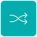 Free Arrows Cross Shuffle Icon