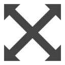 Free Arrows Cross Icon