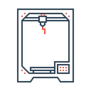 Free Vidraria 3 D Maquina Icon