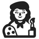 Free Artist High Contrast Icon