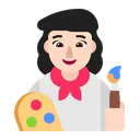 Free Artist Flat Light Icon