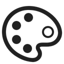 Free Palette High Contrast Icon