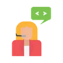 Free Asistente De Atencion Al Cliente Soporte Servicio Icono