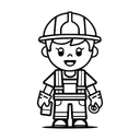 Free Asistente De Construccion Icono