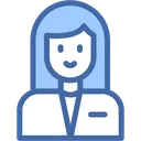 Free Asistente Hembra Apoyo Icono