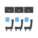 Free Assentos No Aviao Aeroporto Predio Ícone