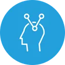 Free Associative Thinking Brain Icon