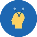 Free Associative Thinking Brain Icon