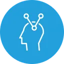 Free Associative Thinking Brain Icon