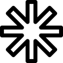 Free Asterisk Outburst Star Icon