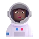 Free Astronaut Color Medium Dark Icon