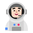 Free Astronaut Flat Light Icon