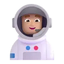 Free Astronaut Color Medium Light Icon