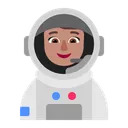 Free Astronaut Flat Medium Icon