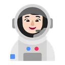 Free Astronaut Flat Light Icon
