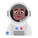 Free Astronaut Flat Medium Dark Icon