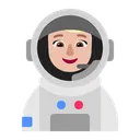 Free Astronaut Flat Medium Light Icon
