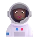 Free Astronaut Color Medium Dark Icon