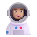 Free Astronaut Color Medium Light Icon