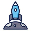 Free Aterrizaje Espacio Ciencia Icono