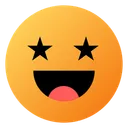 Free Estrelado Emoji Rosto Icon