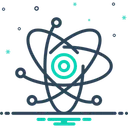 Free React Chemistry Circle Icon