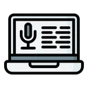 Free Audio Recording Podcast Icon