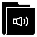 Free Sound Folder Audio Folder Icon