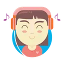 Free Audiophile Girl Audiophile Music Icon