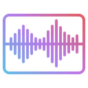Free Audiowave Podcast Sound Icon