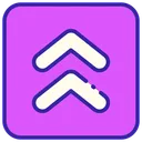 Free Umriss Farbe Aufwartsindikator Symbol