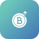 Free Bitcoin Precio Alza Icono