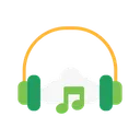 Free Auriculares nube música  Icono