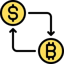 Free Bitcoin-Austausch  Symbol