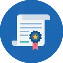 Free Authorization Certificate Contract Icon