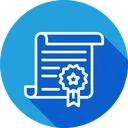 Free Authorization Certificate Contract Icon